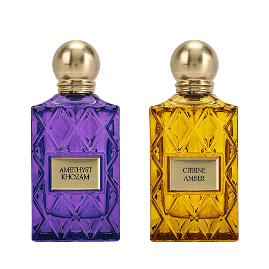 Citrine Amber + Amethyst Khozam