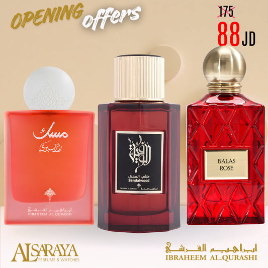 Raspberry Musk + Sandalwood + Balas Rose