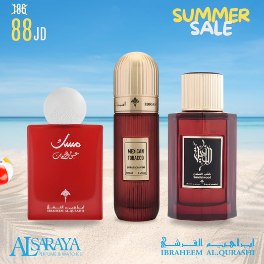 مسك التوت + التبغ المكسيكي + خشب الصندل